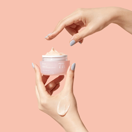 Crema Facial Iluminadora e Hidratante Con 77% de Extracto de Durazno y Niacinamida - Maravela