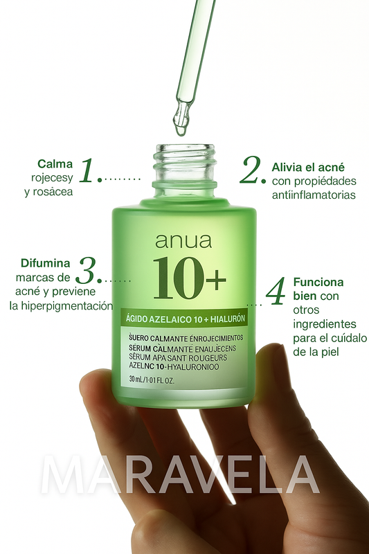 Suero Calmante Para el Enrojecimiento Con Ácido Hialurónico - Maravela