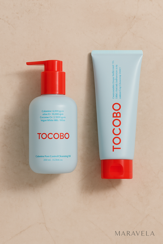 Dúo de Doble Limpieza – Aceite + Espuma Purificante - Maravela