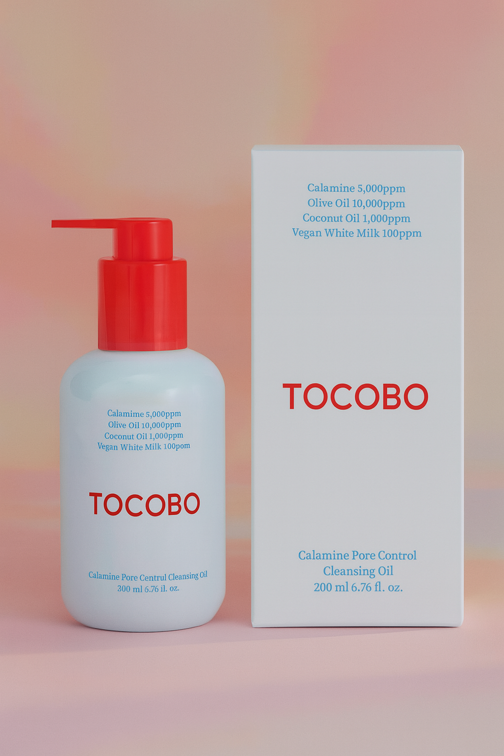 Aceite limpiador de poros con calamina