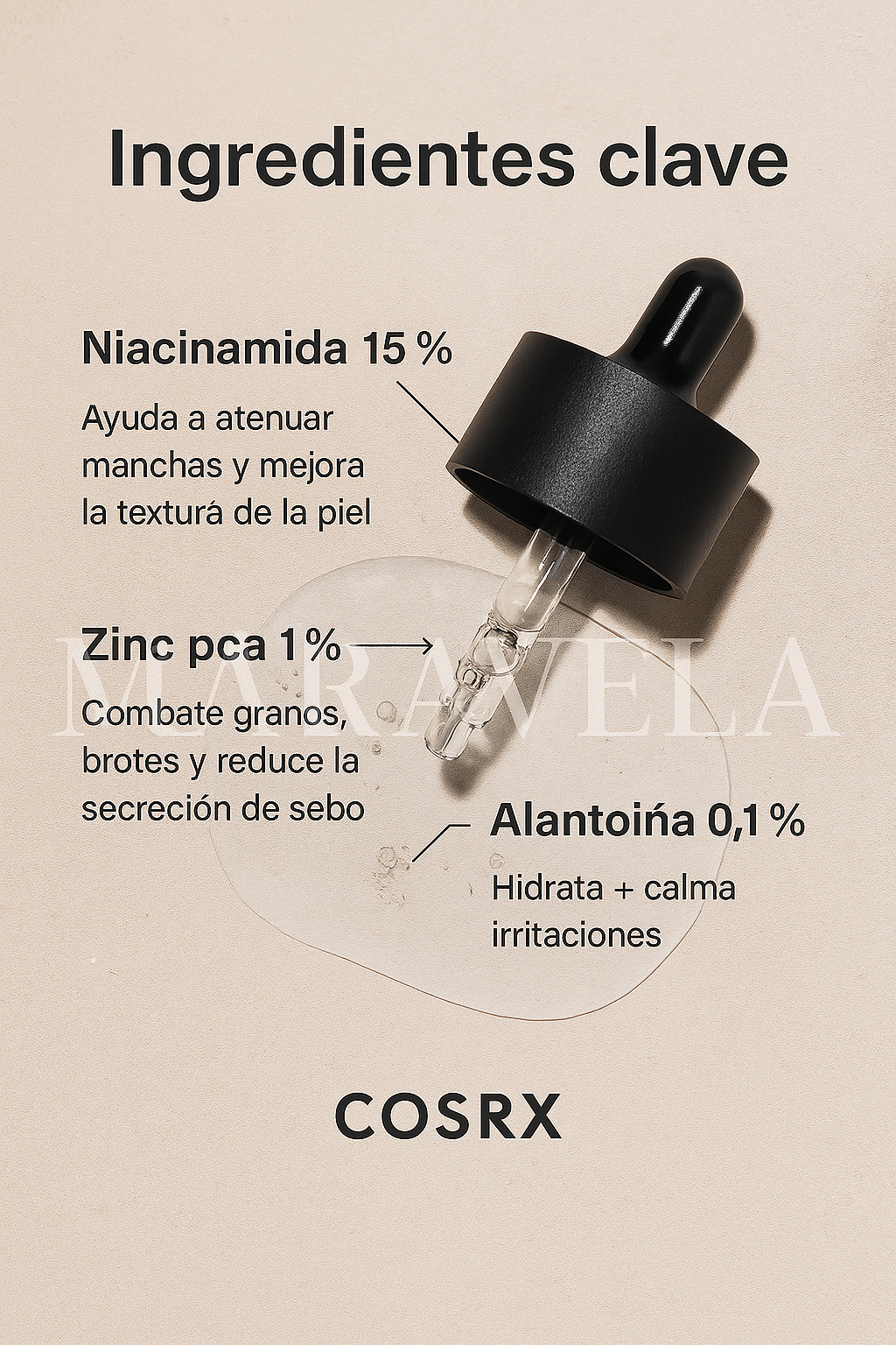 Cosrx Serum Facial con Niacinamida – Minimiza Poros y Unifica el Tono (15 ml)