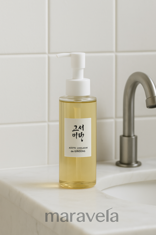 Limpiador en aceite de soja y aceite de semillas de ginseng