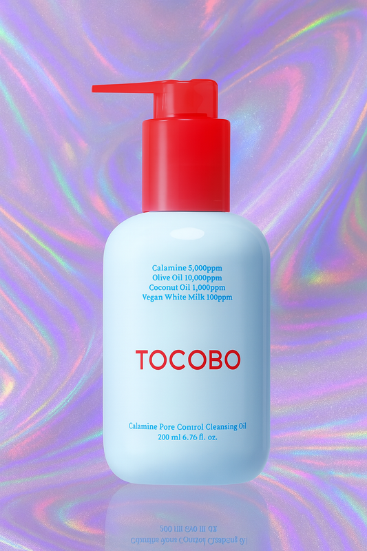 Aceite limpiador de poros con calamina